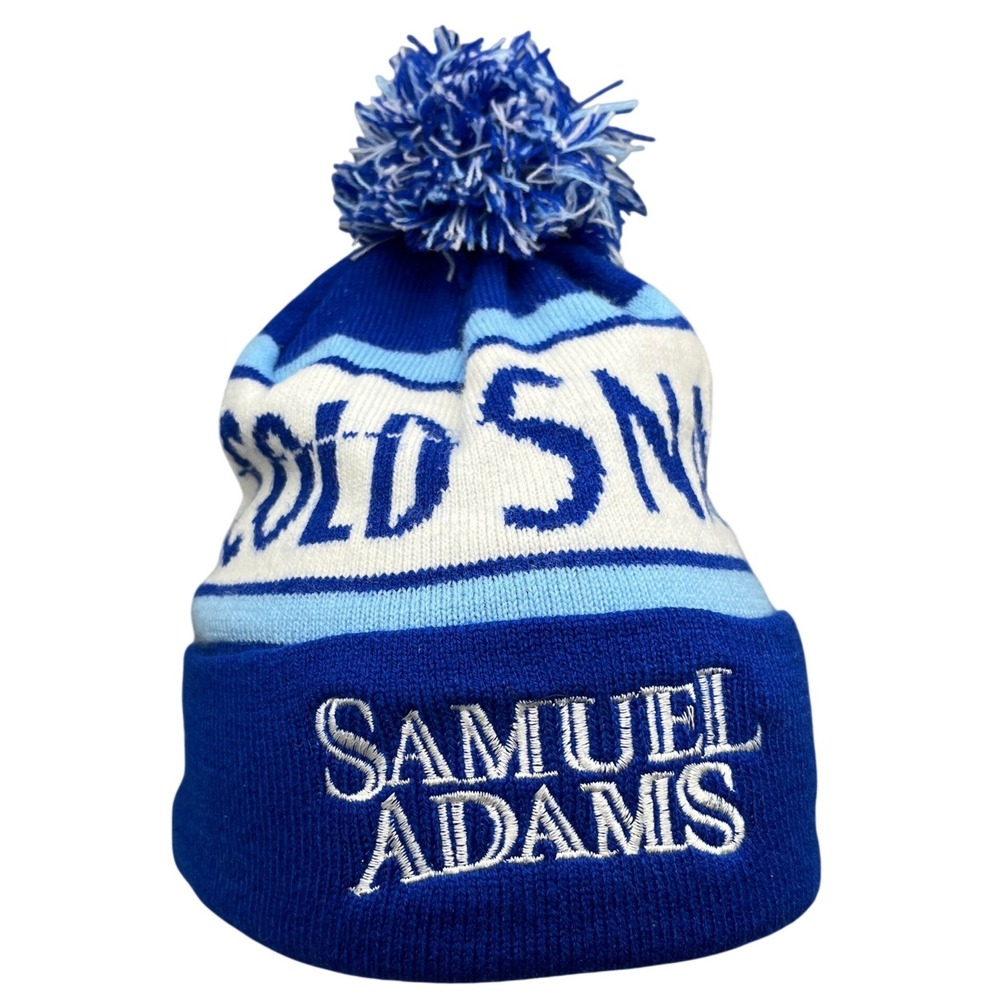 Samuel Adams Beanie Hat Mens OS Cold Snap Pom Pom‎ Knit Winter Brewery Gear